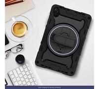 INSOLKIDON Compatible avec Coque Honor Pad 8 12 inch Tablet Silicone de Protection Pliable Housse Case Cover avec Fonction Support (Noir)