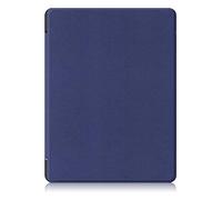 INSOLKIDON Compatible avec Coque Kobo Aura H2O Edition 2 Tablet Couverture arrière en Cuir Bande Corps Complet Protection en Cuir Etui de Protection pour Tablette Shell 6.8 inch (Bleu)