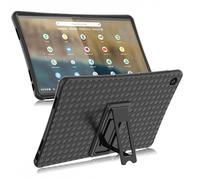 INSOLKIDON Compatible avec Coque Lenovo Chromebook Duet 3 / Duet 370 (11 inch) Tablet Silicone de Protection Pliable Housse Case Cover avec Fonction Support (Noir)