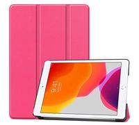 INSOLKIDON Compatible avec Coque Lenovo M10 FHD Plus TB-606F 2020 Tablet Couverture arrière en Cuir Bande Corps Complet Protection en Cuir Etui de Protection pour Tablette Shell (Rose)