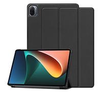 INSOLKIDON Compatible avec Coque TCL Tab 10s 9080G 10.1 inch Tablet Couverture arrière en Cuir Bande Corps Complet Protection en Cuir pour Tablette Shell (Le Noir)