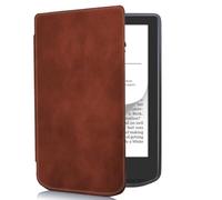 INSOLKIDON Compatible avec Coque Vivlio Light HD/Light 6-inch TabletÉtui de Protection Pliable Housse Cuir Case Cover Sommeil/Réveil Automatique (Brown)