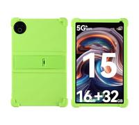 INSOLKIDON Compatible pour AEEZO-KB1004 10 inch Tablet Coque Silicone de Protection Pliable Housse Case Cover avec Fonction Support (Vert)