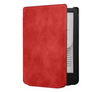 INSOLKIDON Compatible pour Coque Pocketbook Verse Lite PB619 Tablet Étui de Protection Pliable Housse Cuir Case Cover avec Fonction Sommeil/Réveil Automatique (Red)