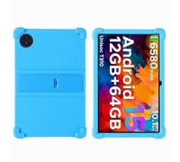 INSOLKIDON Compatible pour DOOGEE Tab A9 / DOOGEE Tab A9 Pro 10.1 inch Tablet Coque Silicone de Protection Pliable Housse Case Cover avec Fonction Support (Sky Blue)