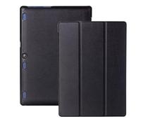 INSOLKIDON Compatible pour Lenovo Tab3 10 Plus/Tab3 10 Business (TB3-X70F/TB3-X70L) 10-inch Coque Tablet Étui de Protection Pliable Housse Cuir Case Cover avec Sommeil/Réveil Automatique (Noir)