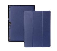 INSOLKIDON Compatible pour Lenovo Tab3 10 Plus/Tab3 10 Business (TB3-X70F/TB3-X70L) 10-inch Coque Tablet Étui de Protection Pliable Housse Cuir Case Cover avec Sommeil/Réveil Automatique (Bleu)