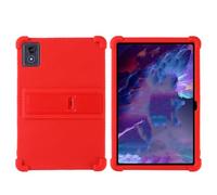 INSOLKIDON Compatible pour Lenovo ThinkTab 11S（TB838） 11 inch Tablet Coque Silicone Protection Pliable Housse Case Cover Fonction Support Protection complète Anti Choc et Anti Rayures (Rouge)