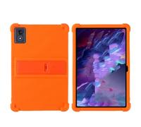 INSOLKIDON Compatible pour Lenovo ThinkTab 11S（TB838） 11 inch Tablet Coque Silicone Protection Pliable Housse Case Cover Fonction Support Protection complète Anti Choc et Anti Rayures (Orange)