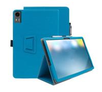 INSOLKIDON Compatible pour MEDIACOM SMARTPAD AZIMUT 4 Plus 11 inch Coque Tablet Étui de Protection Pliable Housse Cuir Case Cover Fonction Sommeil Réveil Automatique Résistant aux Chutes (Bleu)