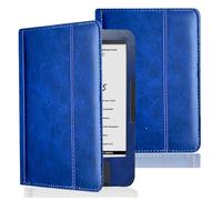 INSOLKIDON Compatible pour Onyx Boox Vasco da Gama 1/2/3/4/5 e-Book Tablet Coque Étui de Protection Pliable Housse Cuir Case Cover avec Fonction Sommeil/Réveil Automatique (Bleu)