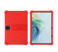 INSOLKIDON Compatible pour TCL Tab 11 Gen 2 / TCL Tab 11 FE 11-inch Tablet Coque Silicone de Protection Pliable Housse Case Cover avec Fonction Support (Red)