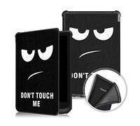 INSOLKIDON Coque pour Pocketbook Touch Lux 4 / Touch Lux 5 / Basic Lux 2 / Touch HD 3 Étui Coque en Cuir avec Support Housse de Protection avec Fonction Sommeil/Réveil Automatique (Œil)