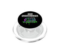 Insomnia 3AM Overthinker Melting Clock Aesthetic PopSockets PopGrip pour MagSafe