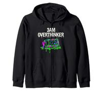 Insomnia 3AM Overthinker Melting Clock Aesthetic Sweat à Capuche