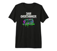 Insomnia 3AM Overthinker Melting Clock Aesthetic T-Shirt Haut de Gamme
