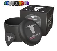 Insomnia Smoke Palet de rangement compact puck | Odeur d'odeurs étanche à l'air | Récipient en aluminium pour tabac de voyage (Noir)