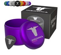 Insomnia Smoke Palet de rangement compact puck | Odeur d'odeurs étanche à l'air | Récipient en aluminium pour tabac de voyage (Violet)