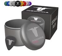 Insomnia Smoke Palet de rangement compact puck | Odeur d'odeurs étanche à l'air | Récipient en aluminium pour tabac de voyage (Gris)