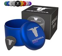 Insomnia Smoke Palet de rangement compact puck | Odeur d'odeurs étanche à l'air | Récipient en aluminium pour tabac de voyage (Bleu)