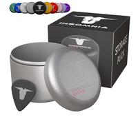 Insomnia Smoke Palet de rangement compact puck | Odeur d'odeurs étanche à l'air | Récipient en aluminium pour tabac de voyage (Argenté)