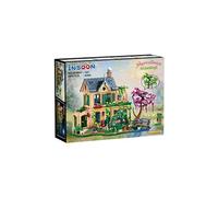 INSOON Jeu de Construction Villa Européenne LED - Maison Jardin Pont - 2034 Pièces - Dès 12 Ans