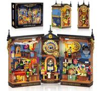 INSOON Kit de construction de coin de livre d'astrologie magique avec éclairage, 946 pièces DIY Booknook Brique de construction pour la maison, décoration d'étagère, bloc de construction de maison