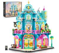 INSOON Kit de construction maison de lait avec lumière, 1689 pièces de construction de café de ville avec lait gâteau pain, décoration intérieure, modèle cadeau pour adultes, adolescents, enfants