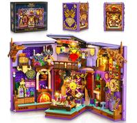 INSOON Mystique Oracle Book Nook - Ensemble de construction avec lumières rechargeables, 1447 pièces - DIY Magie Booknook - Éléments de construction à clipser comme décoration de maison - Ensemble de