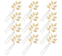 inSowni Lot de 12 épingles à cheveux décoratives rétro en forme de U en forme de U pour mariée - Pour femme et fille