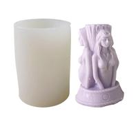 Inspace of The Silicon - Statue du buste de la fille pour résine, bougie, argile, savon, forme élégante du de sœur | 3 sculptures de femmes pour l'amitié Fa -Da -Te Crafts Art