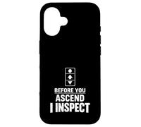 Inspecteur d'ascenseur certifié Sécurité des inspecteurs d'ascenseurs Coque pour iPhone 16