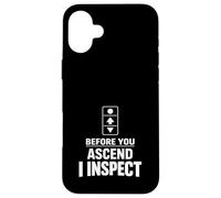 Inspecteur d'ascenseur certifié Sécurité des inspecteurs d'ascenseurs Coque pour iPhone 16 Plus