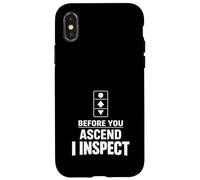 Inspecteur d'ascenseur certifié Sécurité des inspecteurs d'ascenseurs Coque pour iPhone X/XS
