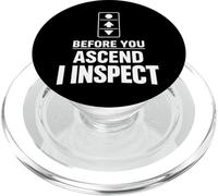 Inspecteur d'ascenseur certifié Sécurité des inspecteurs d'ascenseurs PopSockets PopGrip pour MagSafe