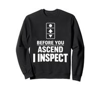 Inspecteur d'ascenseur certifié Sécurité des inspecteurs d'ascenseurs Sweatshirt