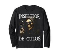 Inspecteur de culos Camisa calacas. Manche Longue