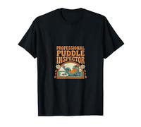 Inspecteur de flaque d'eau Professionnel Groovy Frog Cottagecore T-Shirt
