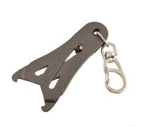 Inspecteur de taille de filetage pour écrous et boulons avec porte-clés, conçu pour une mesure rapide et précise à portée de main (noir)