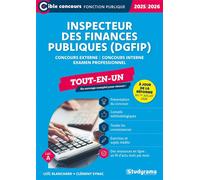 Inspecteur des finances publiques (DGFiP) - Tout-en-un (Catégorie A - Concours 2025-2026) Concours externe - Concours interne - Examen professionnel - Loïc Blanchard - Studyrama Eds - broché - Scolair