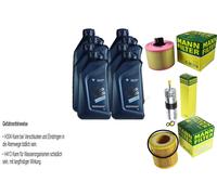 Inspection Set 8 L BMW Huile TwinPowerTurbo 5W-30 MANN-FILTER 3er Coupe E92 1