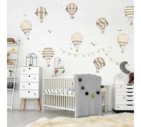 INSPIO Autocollants muraux Montgolfières beiges