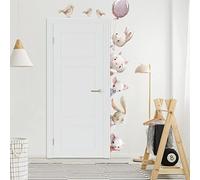 INSPIO Stickers muraux - Animaux aquarelle pour encadrement de porte (N.1 - À DROITE)