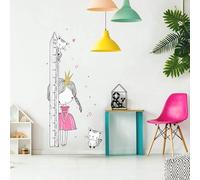 INSPIO Toise murale - Princesse avec chaton