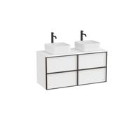 Inspira meuble 4 tiroirs pour vasques à poser 1200 mm blanc mat - ROCA A852522509