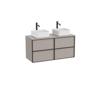 Inspira meuble 4 tiroirs pour vasques à poser 1200 mm gris mat - ROCA A852522510