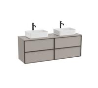 Inspira meuble 4 tiroirs pour vasques à poser 1600 mm gris mat - ROCA A852523510