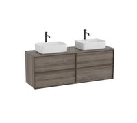 Inspira meuble 4 tiroirs pour vasques à poser 1600 mm magnolia texturé - ROCA A852523556