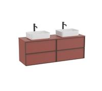 Inspira meuble 4 tiroirs pour vasques à poser 1600 mm terracotta mat - ROCA A852523552