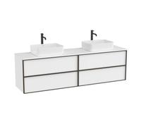 Inspira meuble 4 tiroirs pour vasques à poser 2000 mm blanc mat - ROCA A852524509